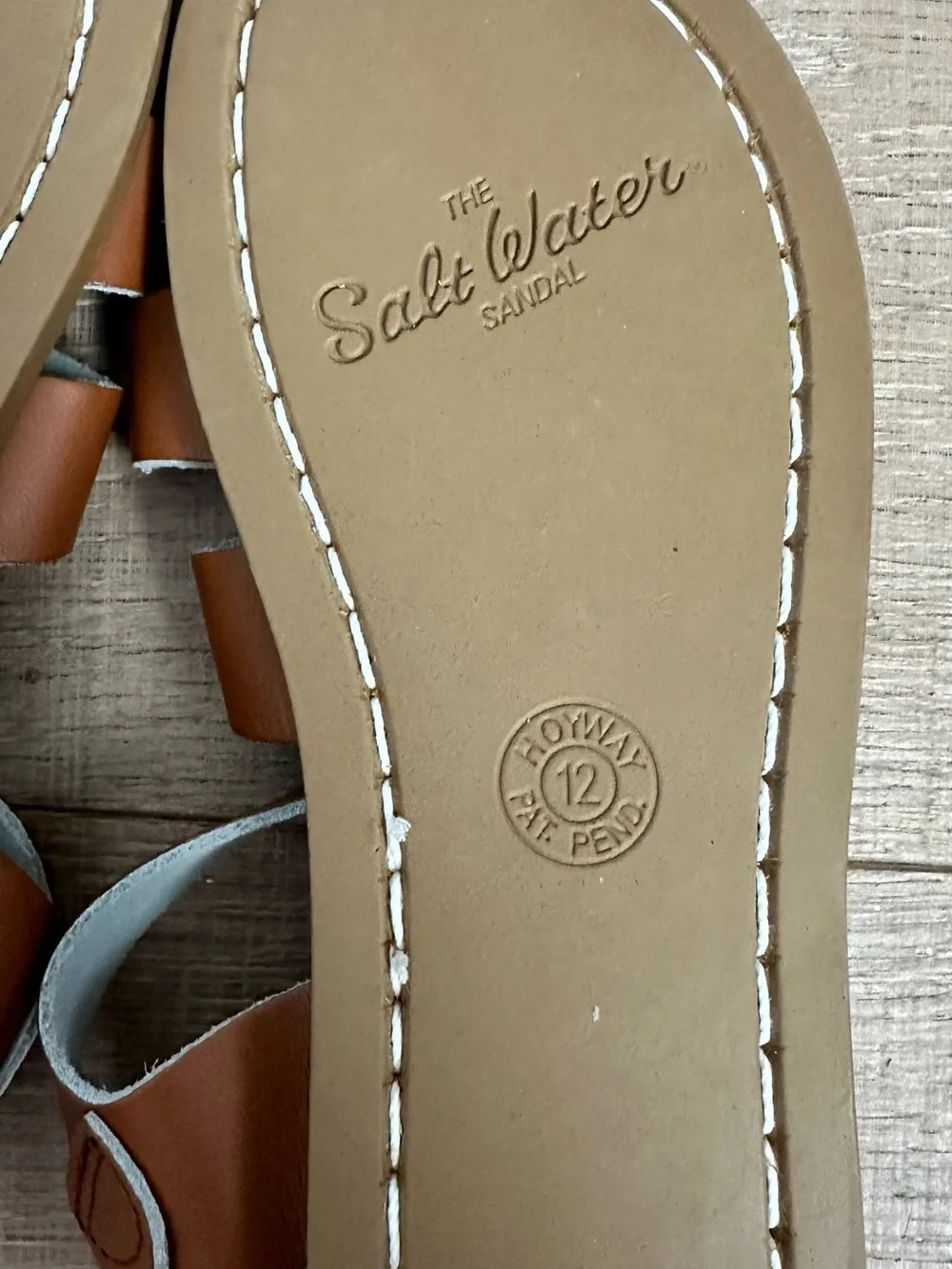 Salt Water Sandals Kids Tan Strappy Buckle Sandals
